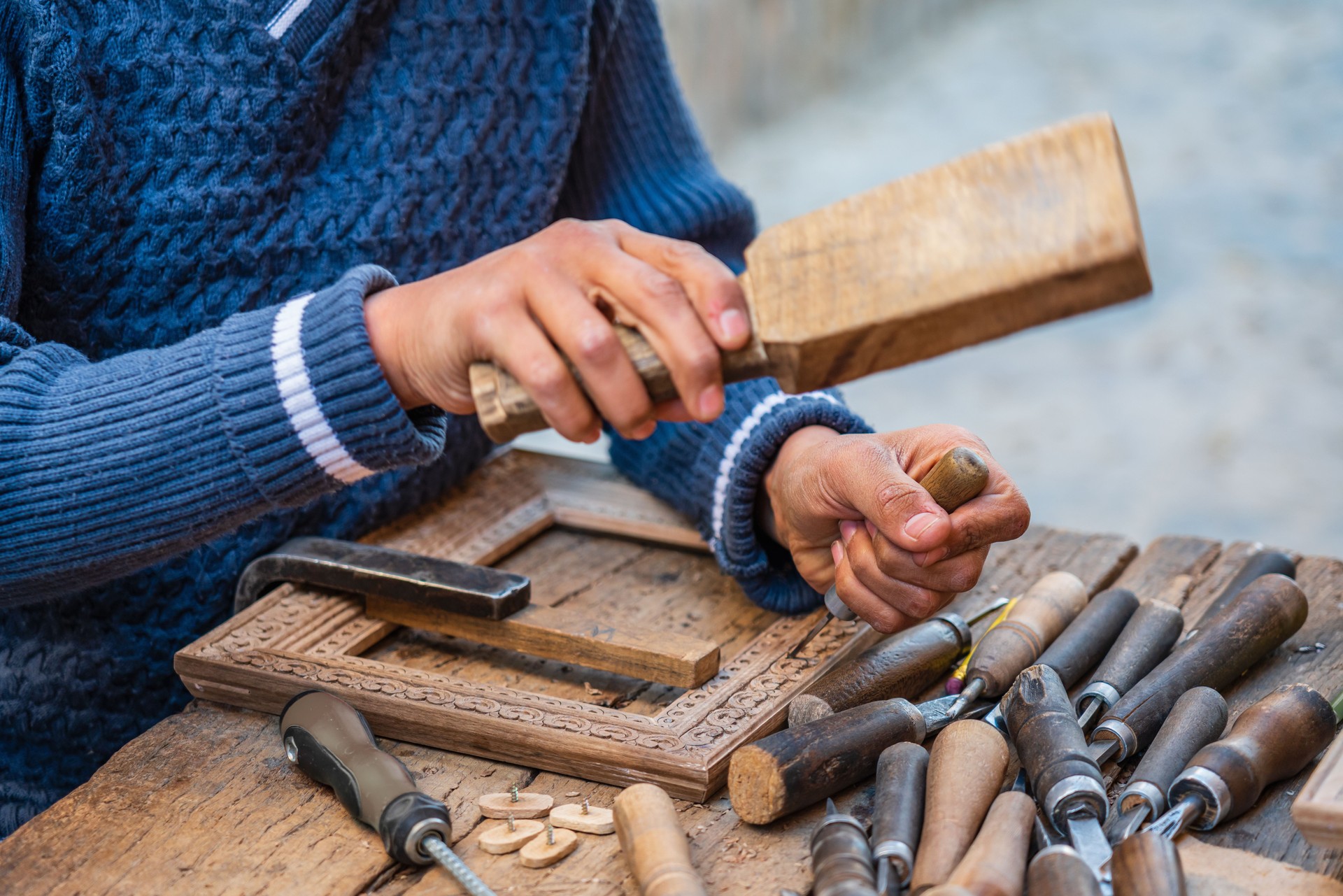 Chiva Wood Carving Handicraft Uzbekistan Xiva Khiva Хива